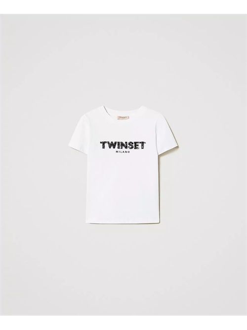 t-shirt donna bianca TWINSET | TP2070/00001